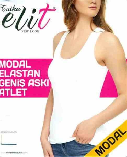 TUTKU ELİT 2002 BAYAN MODAL KALIN ASKILI ATLET BEYAZ