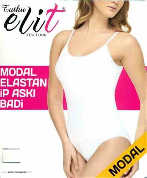TUTKU ELİT 2004 BAYAN MODAL ELASTAN İP ASKI BODY BEYAZ