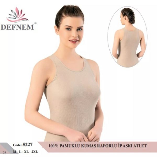 DEFNEM 5227 BAYAN KALIN ASKILI RAPORLU ATLET ASORTİ