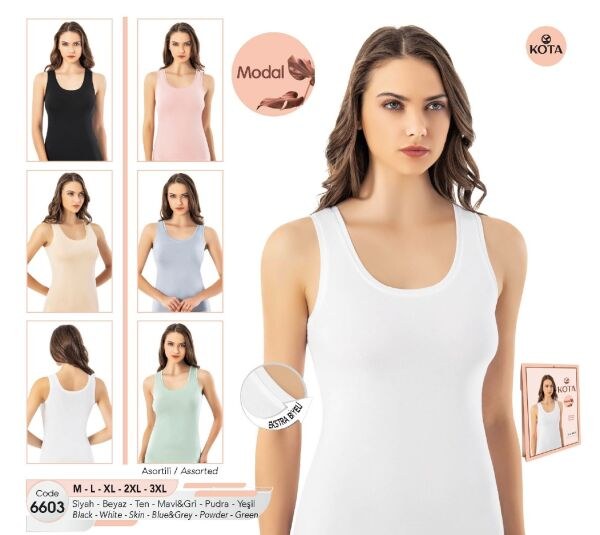 KOTA 6603 BAYAN KALIN ASKILI MODAL ATLET ASORTİ