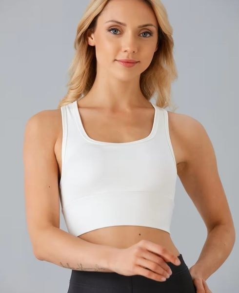 AURAFİT 9038 HALTER YAKA CROP TOP BRA BÜSTİYER SİYAH