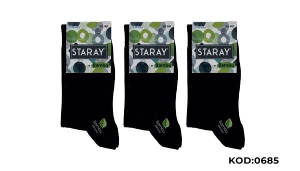 STARAY 685 BAYAN BAMBU DÜZ SOKET SİYAH