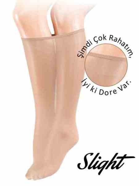 DORE 12481 BAYAN 40 SLİGHT MİCRO DİZ ALTI ÇORAP BRONZ-38