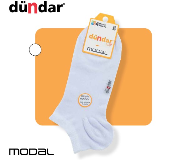 DÜNDAR 4506 BAYAN PLUS MODAL PATİK BEYAZ