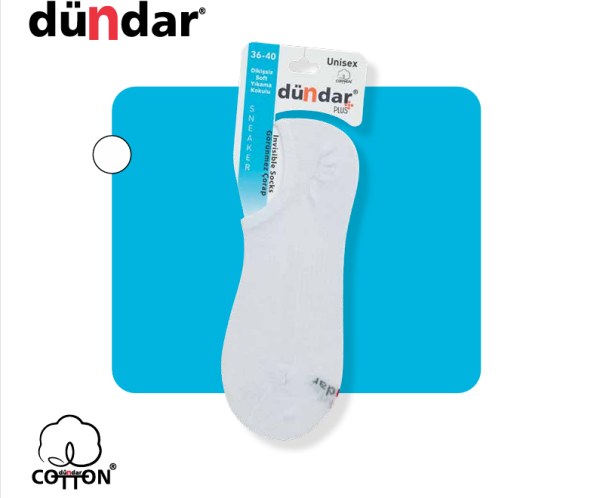 DÜNDAR 5572 BAYAN PLUS SNEAKER BABET ÇORAP GRİ