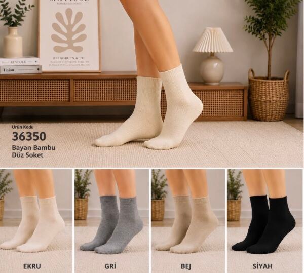 MOSAİC 36350 BAYAN BAMBU DÜZ SOKET