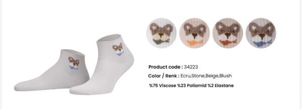 AYTUĞ 34223 BAYAN BAMBU PATİK DESEN