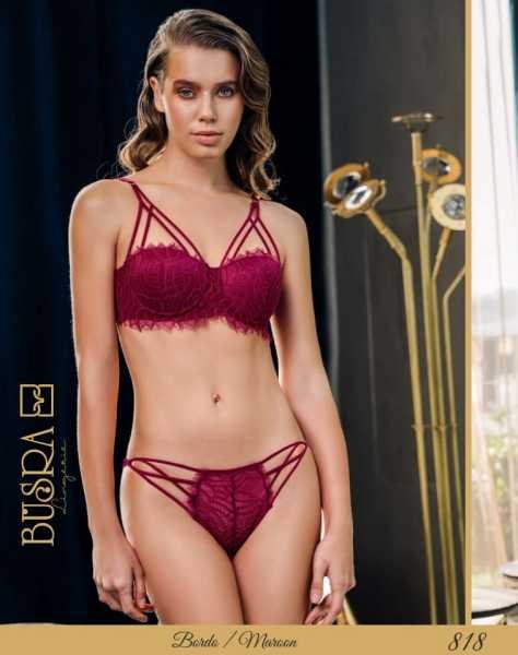 BÜŞRA 818 SÜTYEN KÜLOT TAKIM BORDO