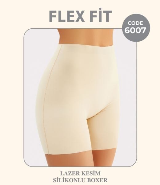 FLEX FİT 6007 LAZER KESİM BOXER SİYAH