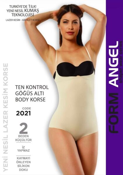 FORM ANGEL 2021-B GÖĞÜS ALTI TAM BOY KORSE SİYAH