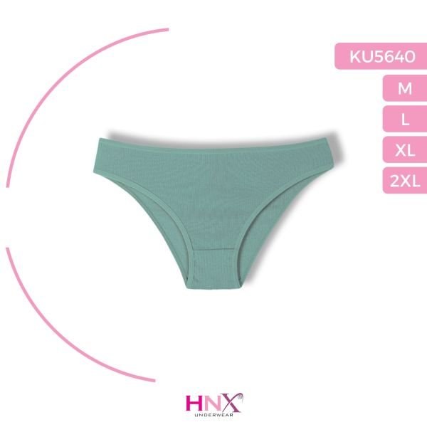 HNX KU5640 BAYAN ÇİZGİLİ RİBANA KÜLOT EKRU