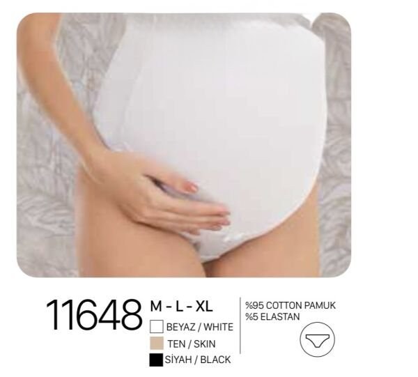 BERRAK 11648 HAMİLE KÜLOT KUTULU BEYAZ