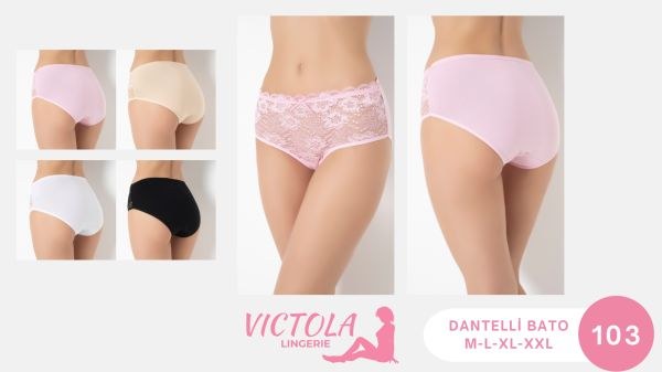 VİCTOLA 103 BAYAN DANTELLİ BATO TEN