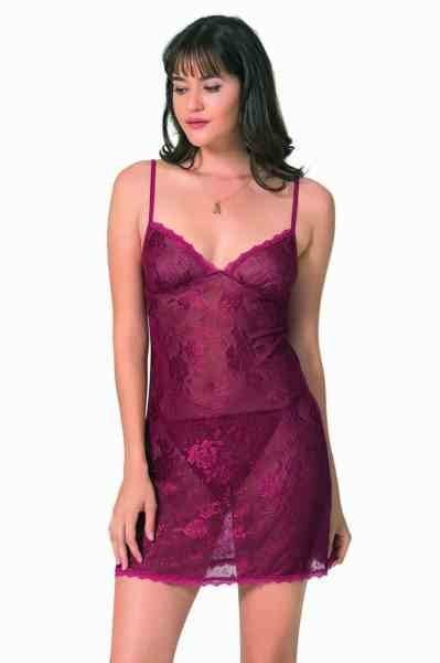 PRİMODA 8052 SATEN KISA GECELİK SİYAH