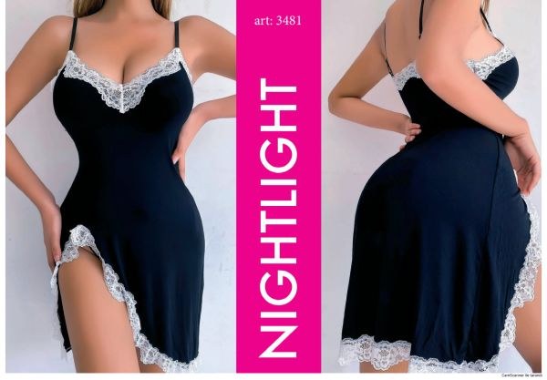NIGHTLIGHT 3481 FANTAZİ ELBİSE SİYAH