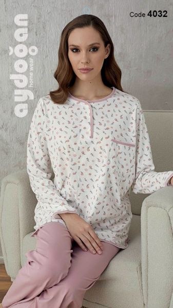 AYDOĞAN 4032 BAYAN EMPİRME PİJAMA TAKIM 6-7 NO