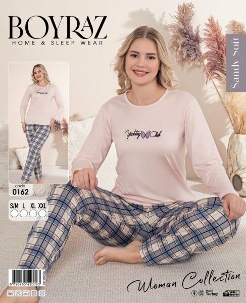 BOYRAZ 0162 BAYAN SENDY SOFTPİJAMA TAKIMI