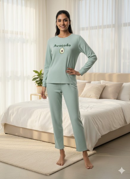MUKA 800-112 BAYAN RAPORLU İNTERLOK PİJAMA TAKIM
