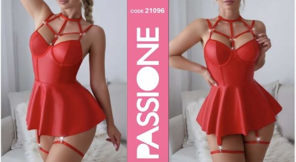 REAL PASSIONE 21096 DERİ ELBİSE S/M*3-L/XL*3