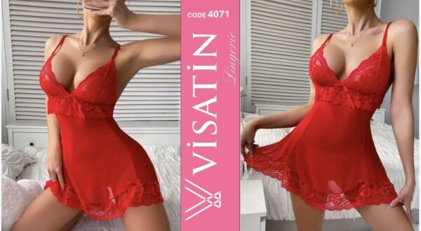 VİSATİN 4071 SATEN GECELİK M-L-XL
