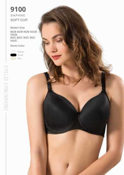 LE JARDİN 9100-B CUB SOFT ÖZEL FORM SÜTYEN SİYAH