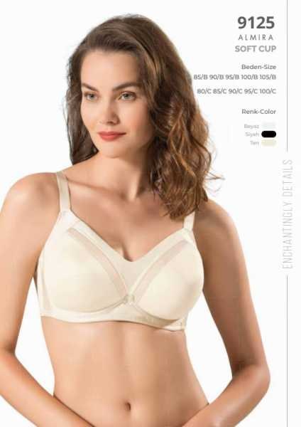 LE JARDİN 9125-C CUP TELSİZ SOFT KAP SÜTYEN SİYAH