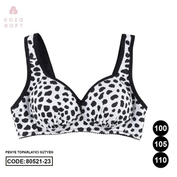 KOZA 80521 DESENLİ BATTAL TOPARLAYICI SÜTYEN 80521-25