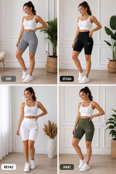 GOLF 0859 BAYAN FİTİLLİ BİSİKLETÇİ ŞORT TAYT