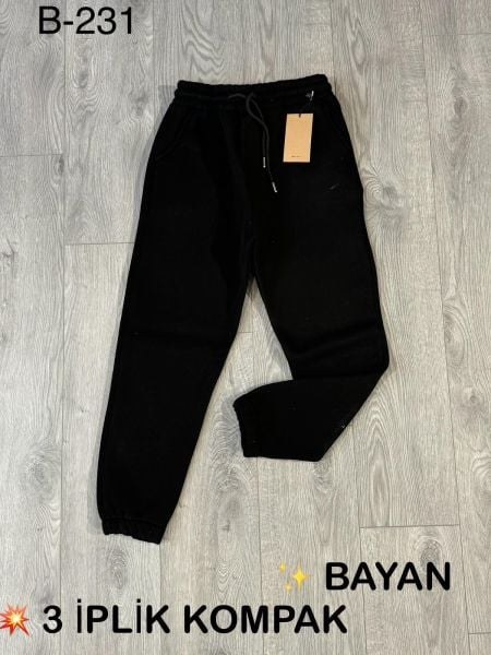 ATR B-231 BAYAN 3İP P.LASTİKLİ EŞOFMAN ALT MAVİ