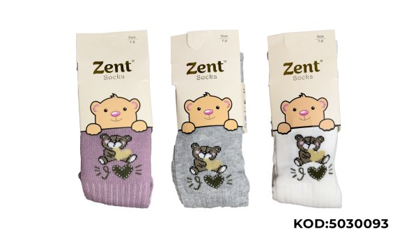ZENT KIZ ÇOCUK DESENLİ KÜLOTLU ÇORAP ASORTİ
