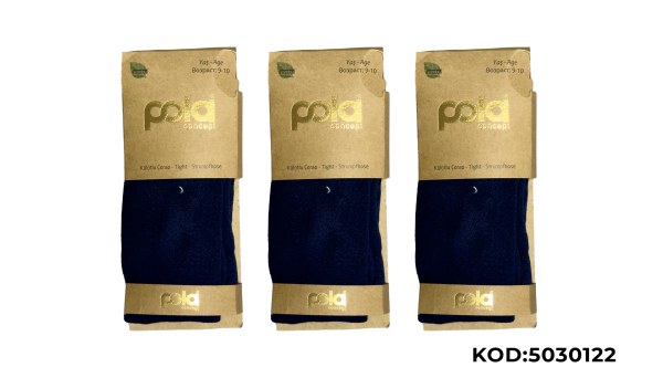 POLA 85-89 ÇOCUK BAMBU DÜZ KÜLOTLU ÇORAP SİYAH