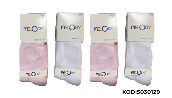 MELODY KIZ ÇOCUK KABARTMA KÜLOTLU ÇORAP ASORTİ