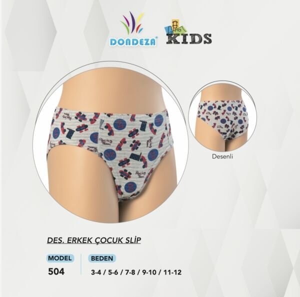 DONDEZA 504 ERKEK ÇOCUK SLİP ASORTİ