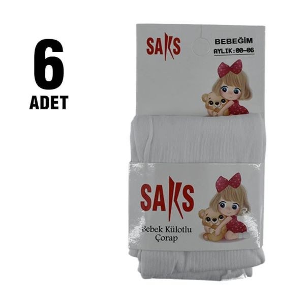 SAKS 12437 BEBE MİCRO KÜLOTLU ÇORAP ASORTİ