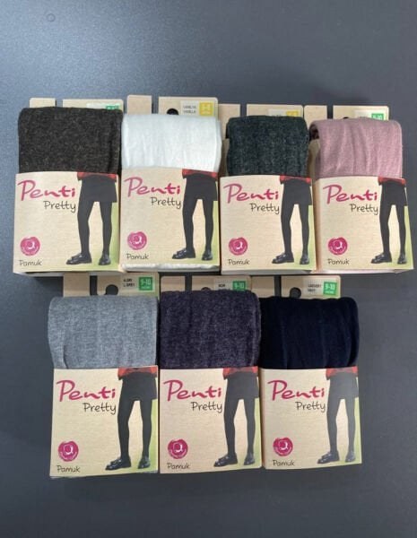 PENTİ KIZ ÇOCUK PRETTY PAMUK KÜLOTLU ÇORAP PEMBE