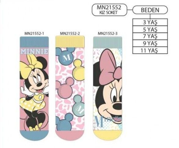 ÇİMPA MN21552 MINNI MOUSE KIZ ÇOCUK SOKET ÇORAP