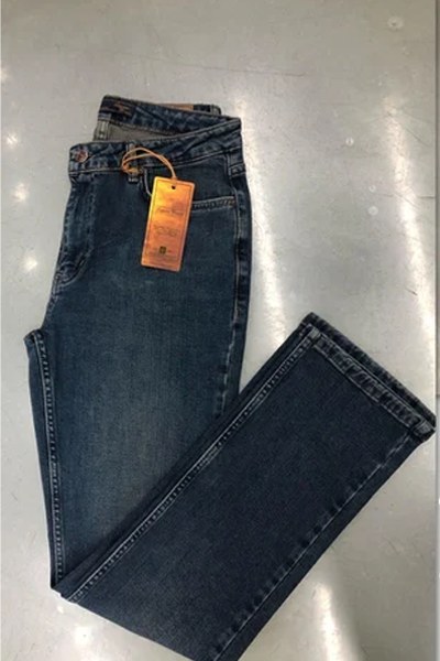 Kadın Yüksek Bel Boru Paça Dark Blue Jean Pantolon