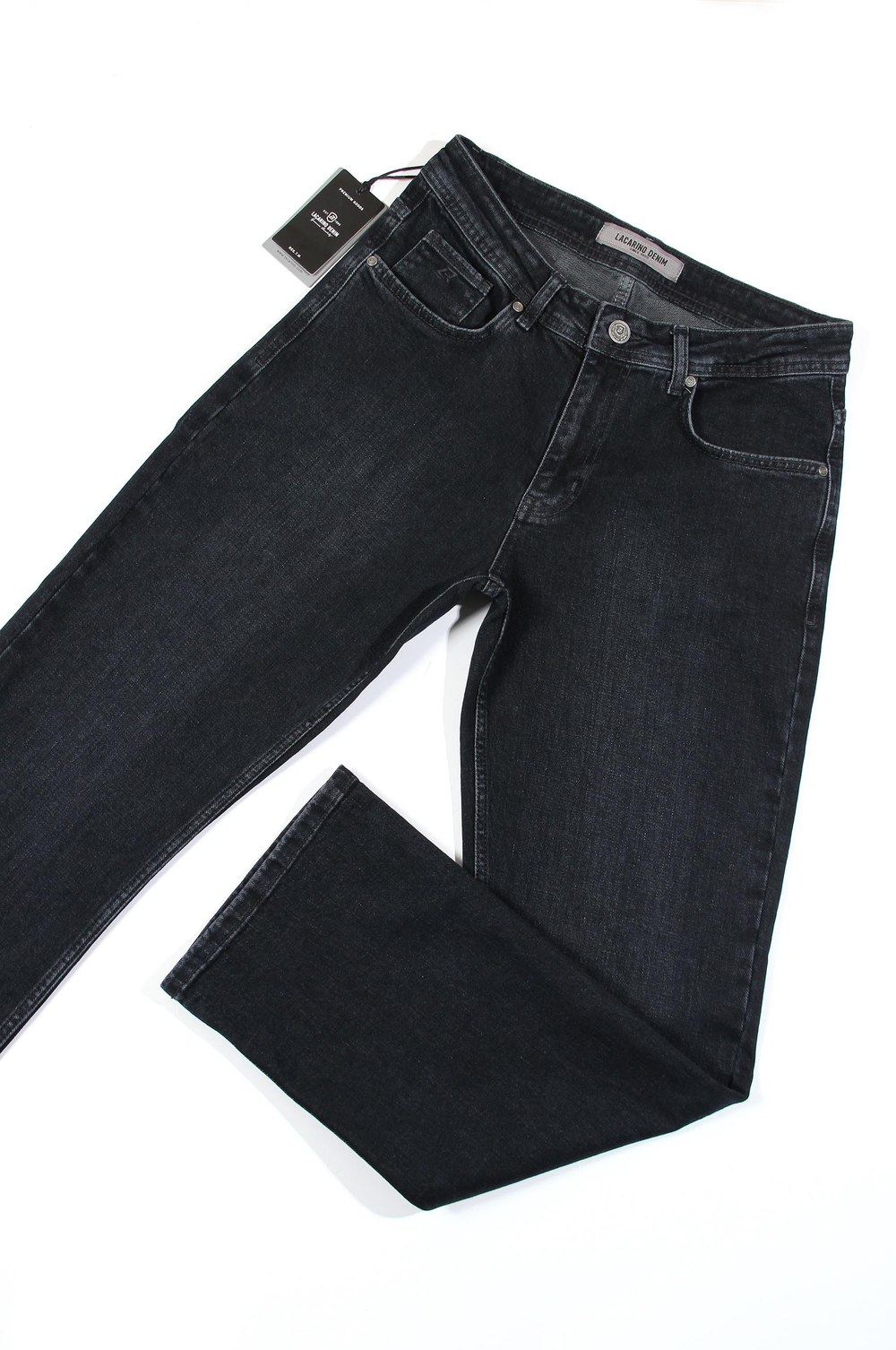 Yüksek Bel Klasik Kesim Ebony Black Jean Pantolon