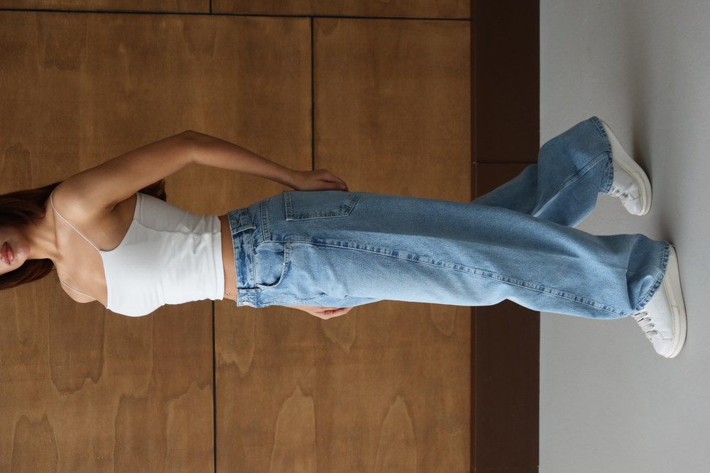 Yüksek Bel Baloon Kalıp Light Blue Jean Pantolon