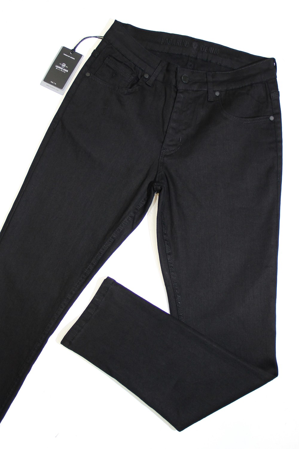 Erkek Yüksek Bel Dar Parça Black Jean Pantolon