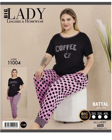 Battal Kısa Kol Pijama Takımı