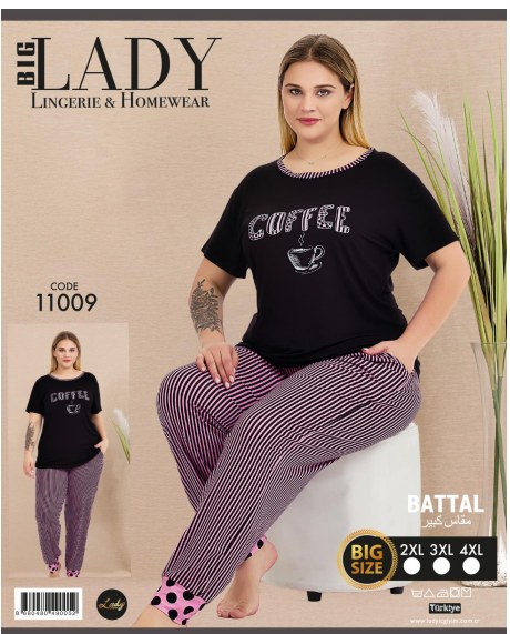 Battal Kısa Kol Pijama Takımı