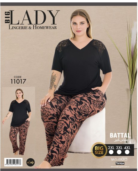 Battal Kısa Kol Pijama Takımı