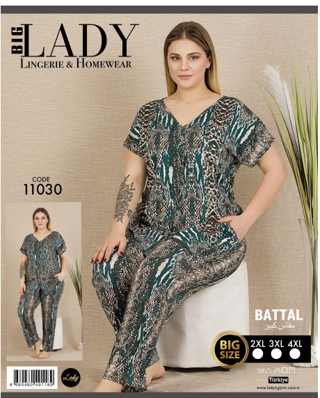 Battal Kısa Kol Pijama Takımı