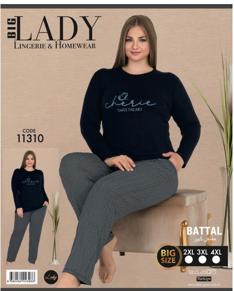 Battal Uzun Kol Pijama Takımı