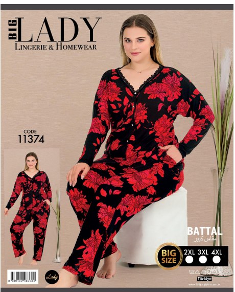 Battal Uzun Kol Pijama Takımı