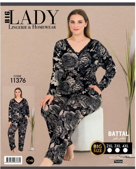 Battal Uzun Kol Pijama Takımı