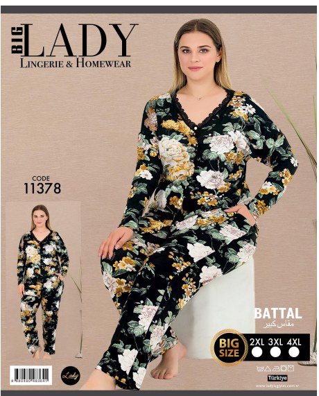 Battal Uzun Kol Pijama Takımı