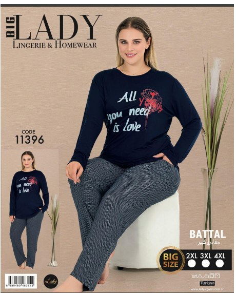 Battal Uzun Kol Pijama Takımı