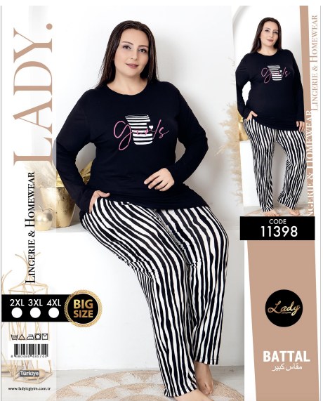 Battal Uzun Kol Pijama Takımı